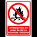 Indicator interzis focul cu lemne in gratar wood fire forbidden